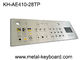 IP65 Dustproof Rugged Industrial Metal Stainless Steel Keyboard With Touchpad